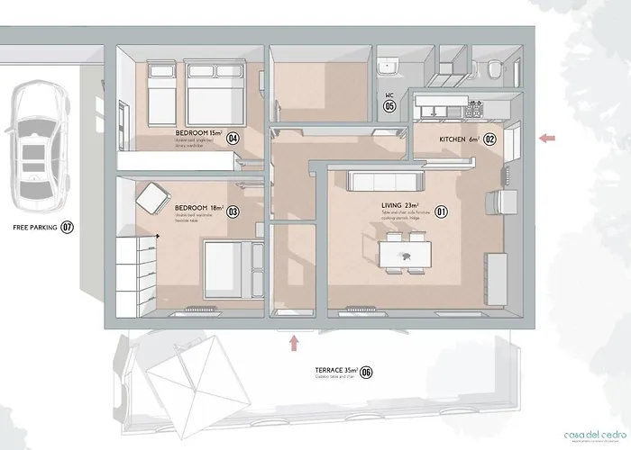 Casa Del Cedro 公寓 *